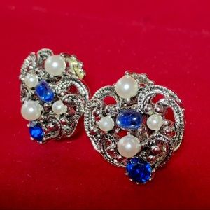 Vintage Glass & Bead Mix Earrings